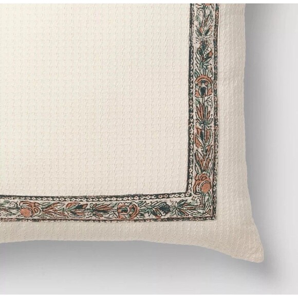 Oversized Square Border Pattern Cream - Threshold Design with Studio McGee - Picture 3 of 9